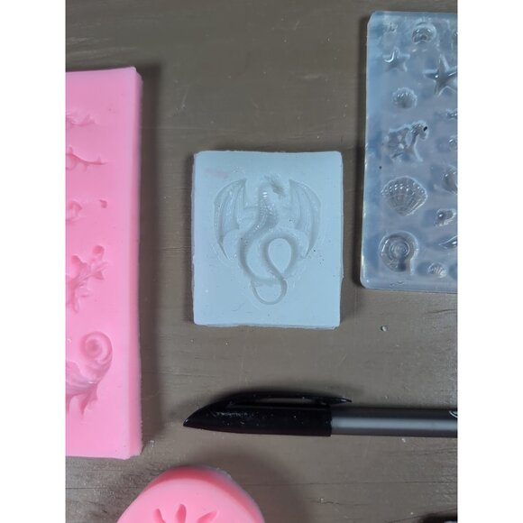 Lot Of 11 Silicone Molds/Moulds for Resin Cake Decoration Craft Making Trinket - Picture 5 of 11